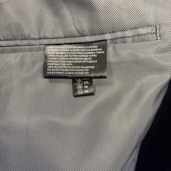 Angelo Latrice Mens Black Corduroy Sport Coat 42L Blazer Sports Jacket - Picture 5 of 10